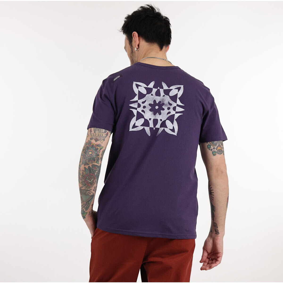Oxbow Violet Tee-shirt manches courtes imprimé P2THONY vfWrDddz