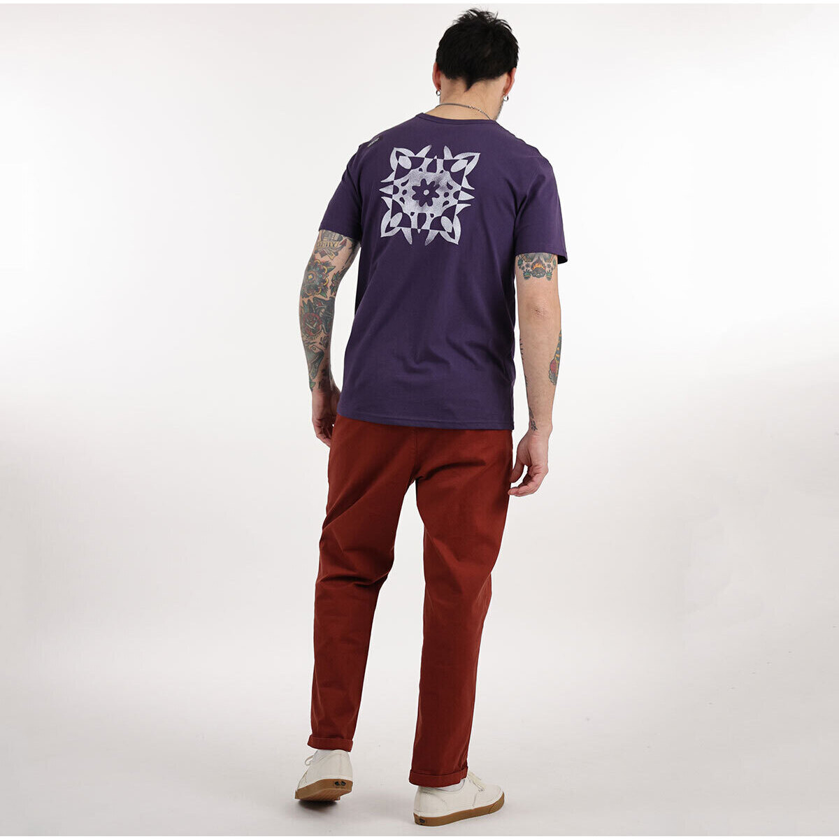 Oxbow Violet Tee-shirt manches courtes imprimé P2THONY vfWrDddz